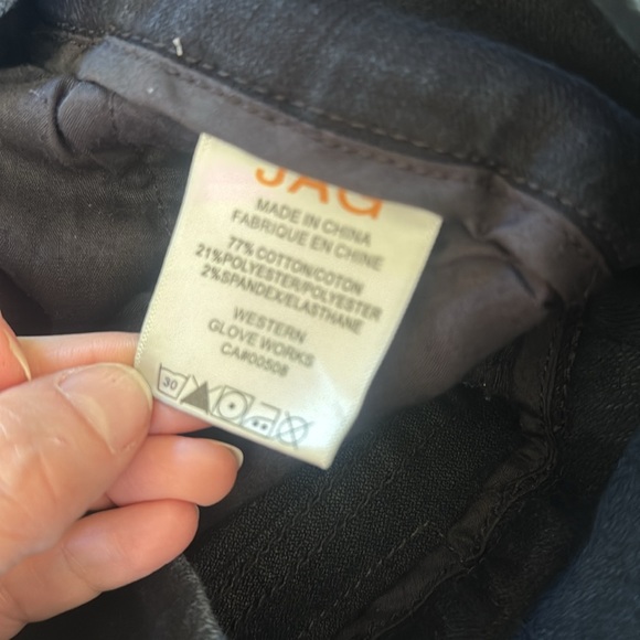 Jag jeans, black/dark denim sz 6 has stretch. NWOT, pockets Inseam 32 - Picture 6 of 16
